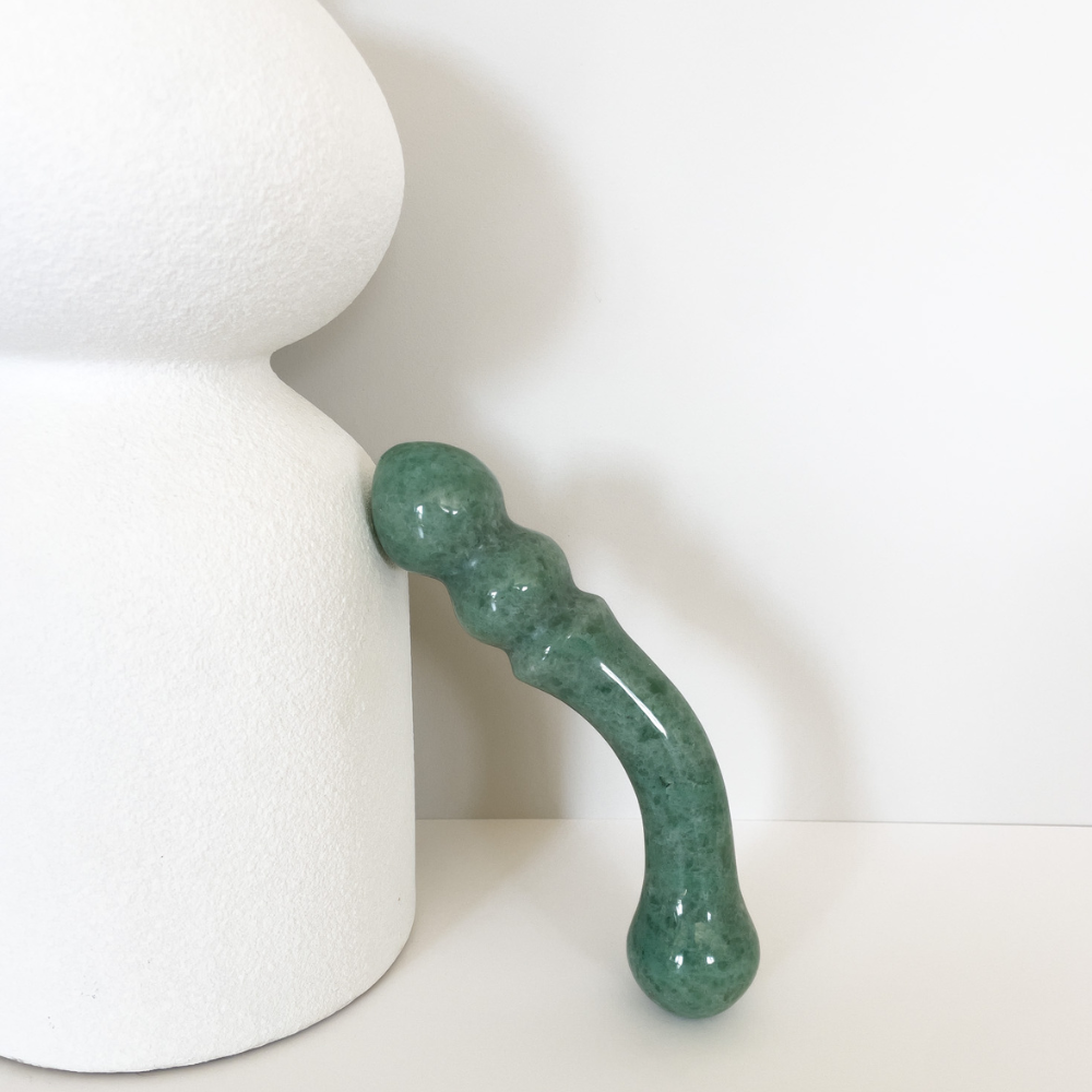 Green Aventurine Evolve Dual Pleasure Wand